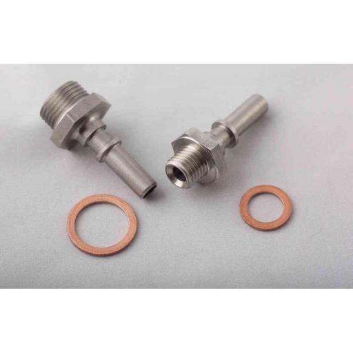 1.8T In Line Fuel Pump plug n play fittings for OE Filter Location pump installs